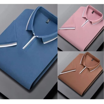 3 pcs Premium Cotton Casual Polo T-Shirt For Men