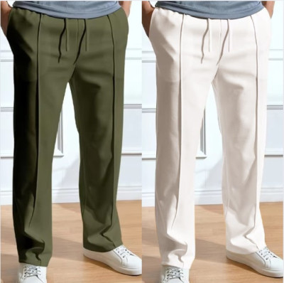 2 Pics Combo Premium Formal Pant Cutting Trouser For Men