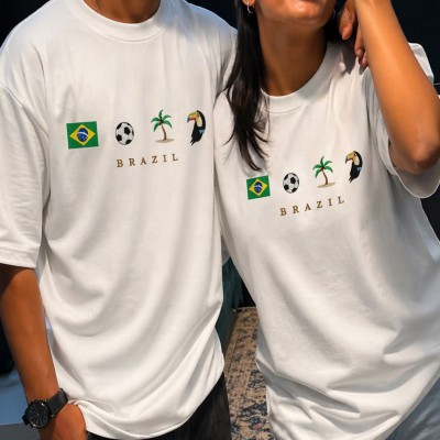 2 Pics Combo FIFA World Cup 2026 Drop Shoulder T-Shirt
